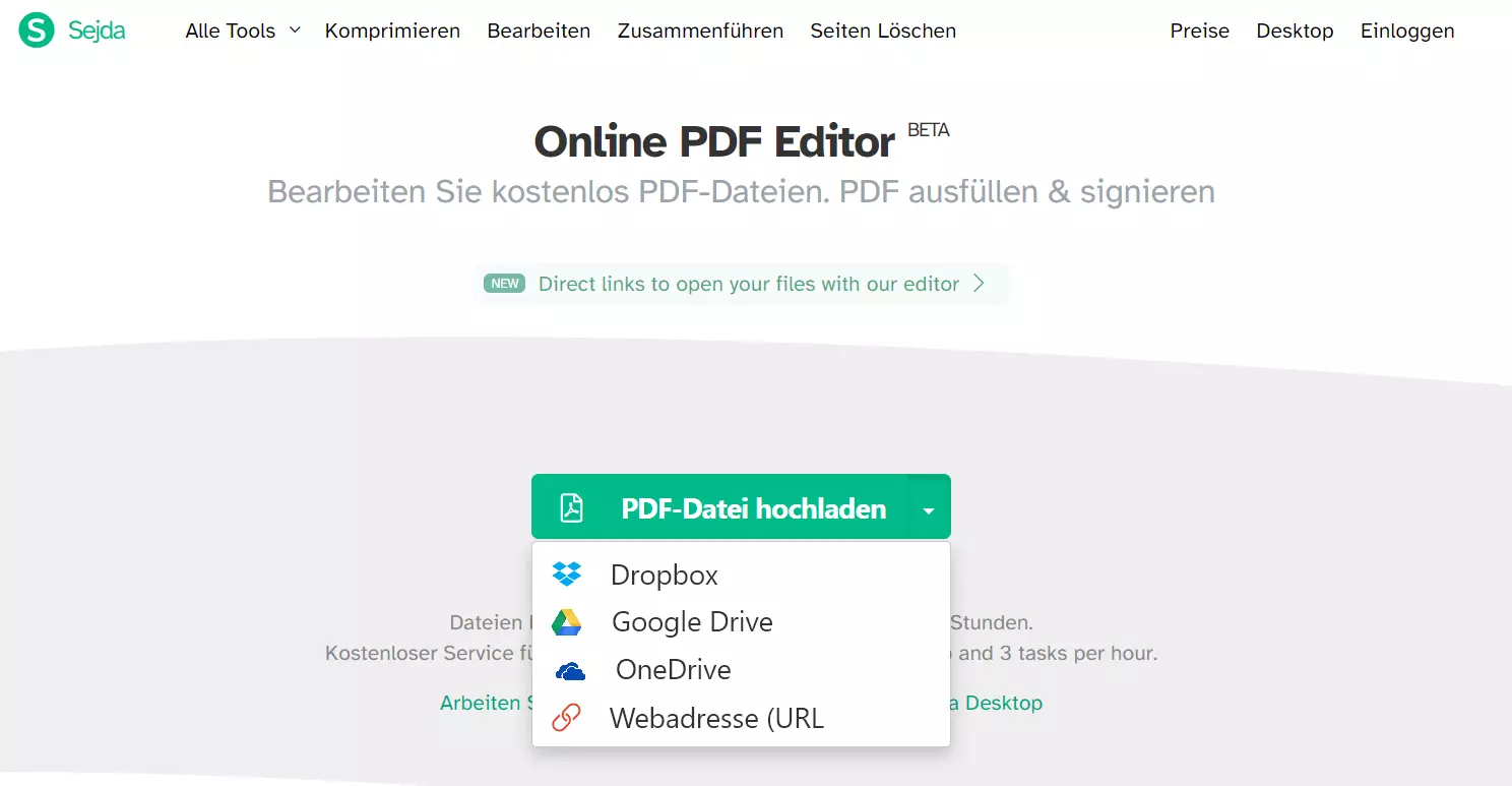 Seijda Online PDF Editor