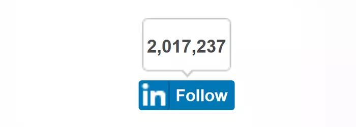 Der Follow-Company-Button von LinkedIn