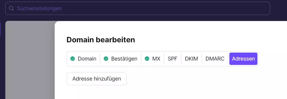 Adresse hinzufügen in ProtonMail