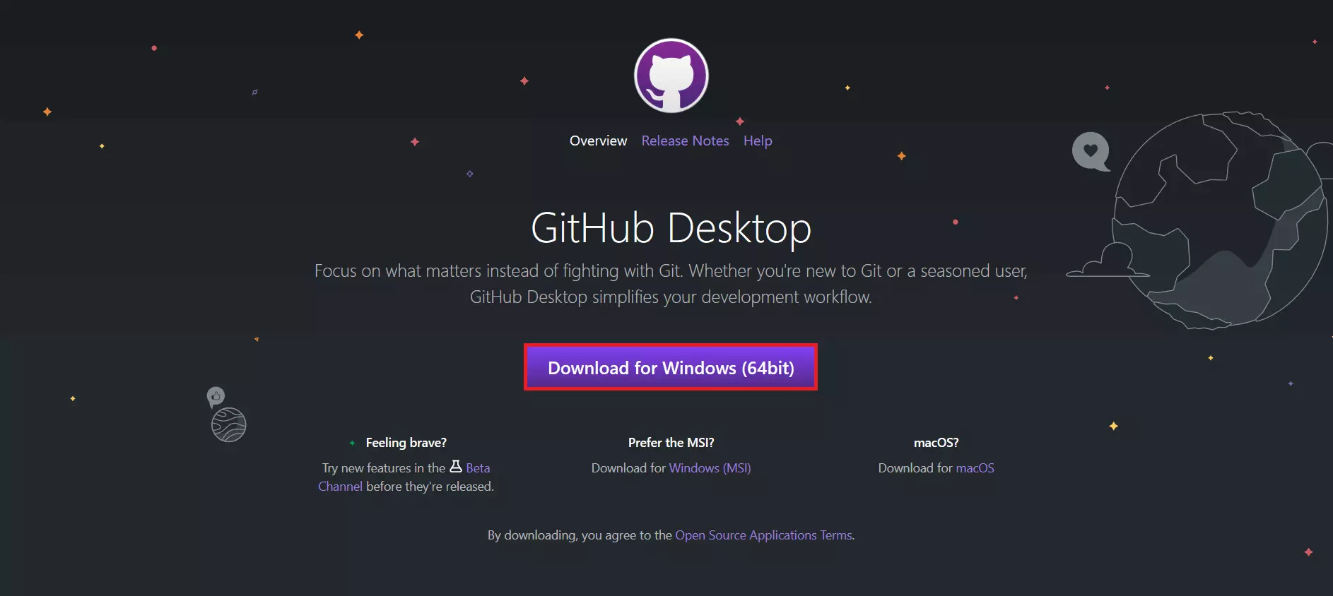 GitHub Desktop Downloadpage