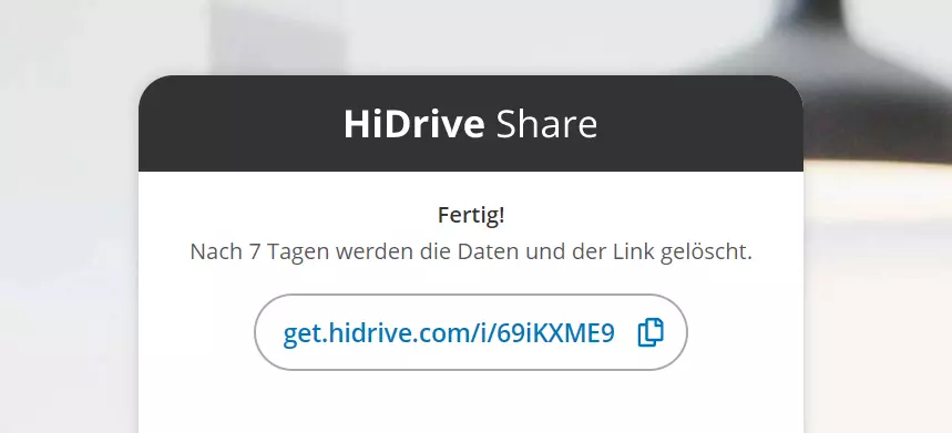 HiDrive Share von IONOS