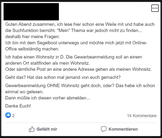 Ein Mitglied hat die Suchfunktion genutzt, aber keine Antwort gefunden