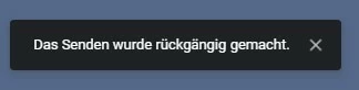 Gmail-Information nach Rückholung