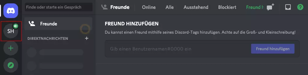 Einstieg Discord-Account