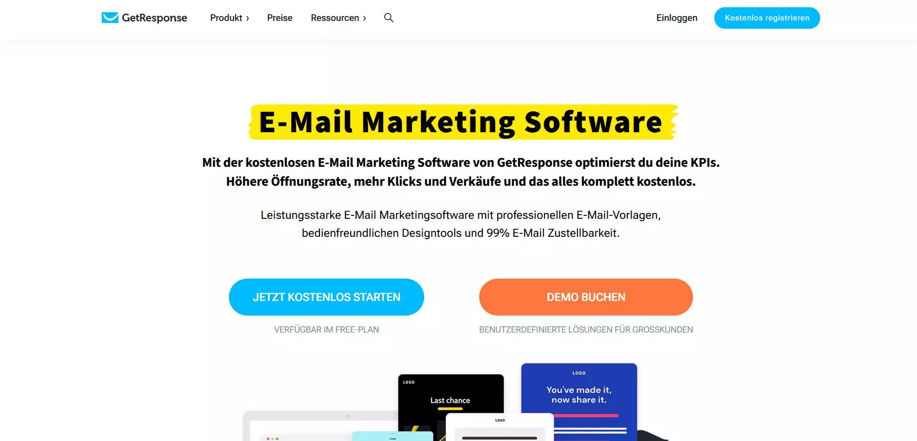 GetResponse-Homepage