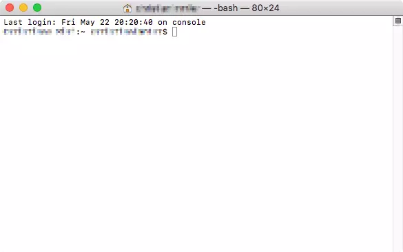 Terminal auf dem Mac