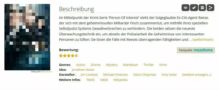 Beispiel eines Filmangebotes bei WerStreamt.es