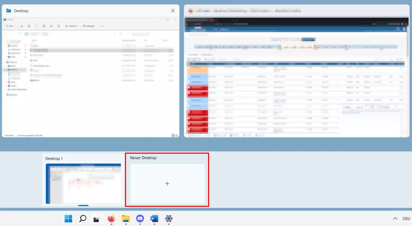 Windows 11: Virtuelle Desktops und aktive Anwendungen im Überblick