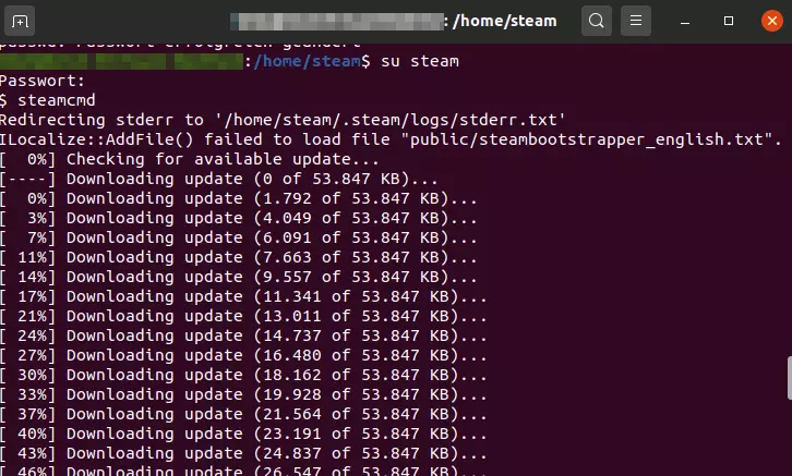 Installation von SteamCMD in Ubuntu Linux