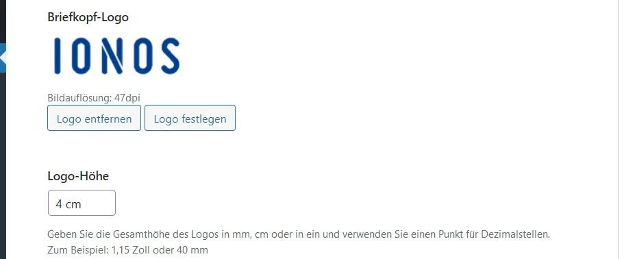 WooCommerce PDF Invoices & Packing Slips: Konfiguration des Briefkopf-Logos