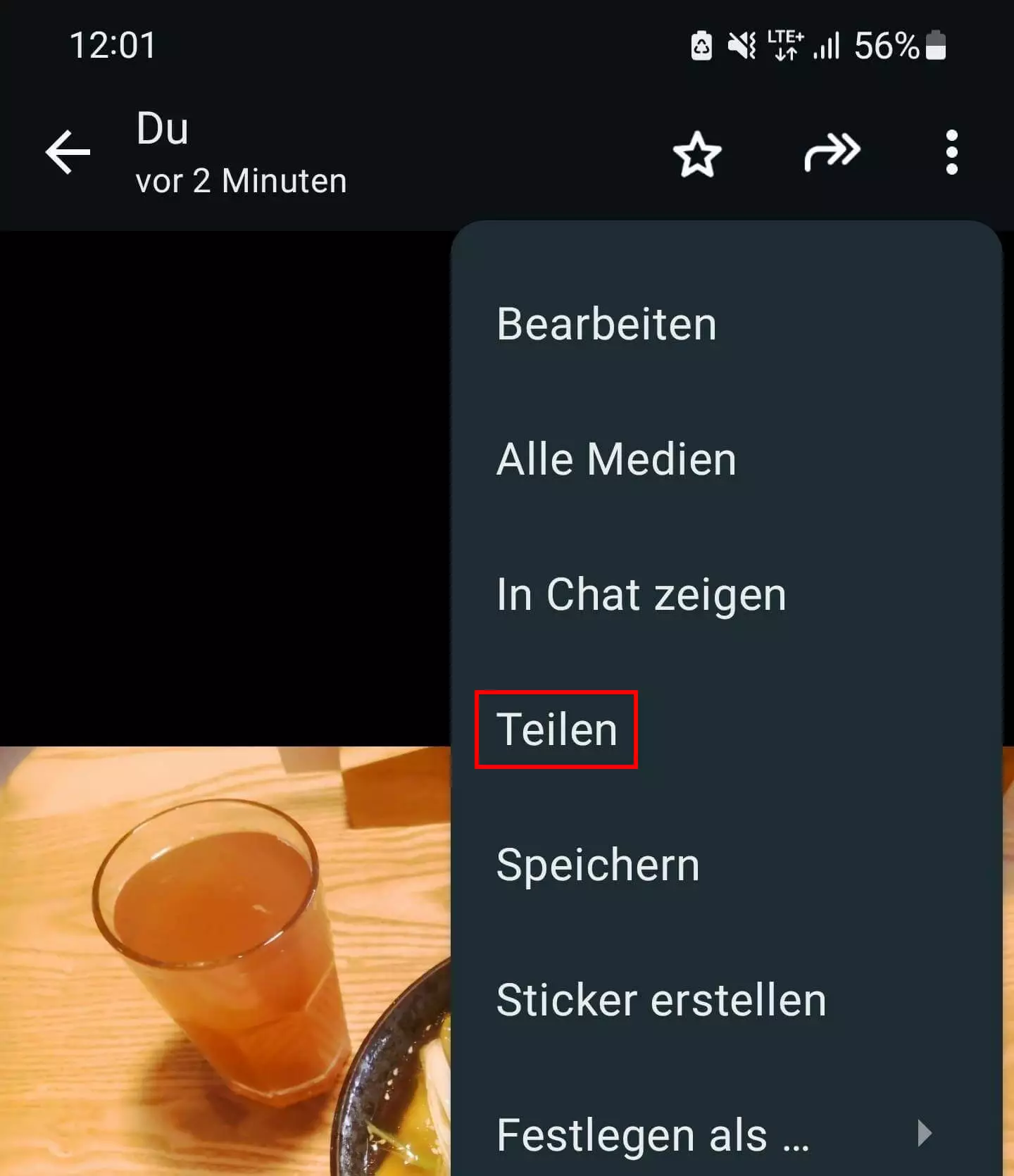 WhatsApp-Bilder aus einem Chat sichern unter Android