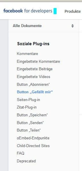 Facebook bietet selbst Funktionen an, um unterschiedlichste Social-Plug-ins auf der Nutzerwebsite zu implementieren