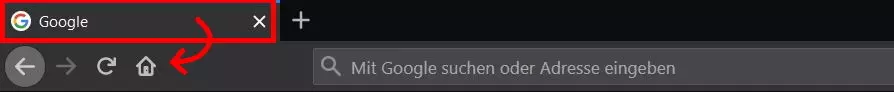 Firefox: Startseite festlegen über Symbolleiste