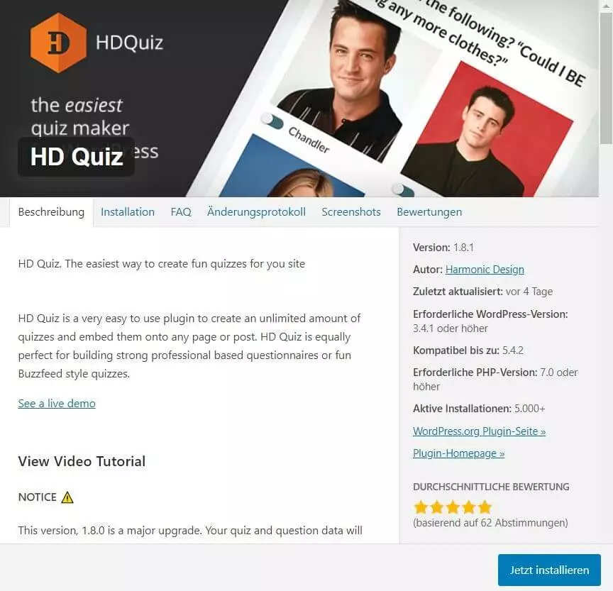 WordPress-Quiz-Plug-in: HD Quiz