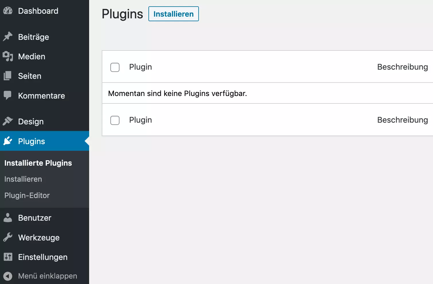 Neues WordPress-Plugin installieren