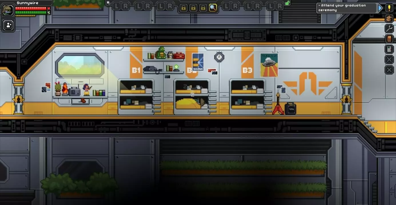 In-Game-Ansicht des Indiegames Starbound