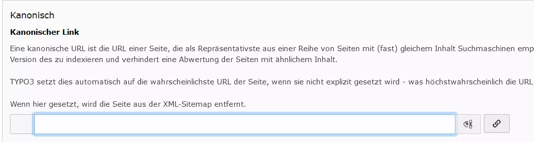 TYPO3-SEO: Kanonischer Link