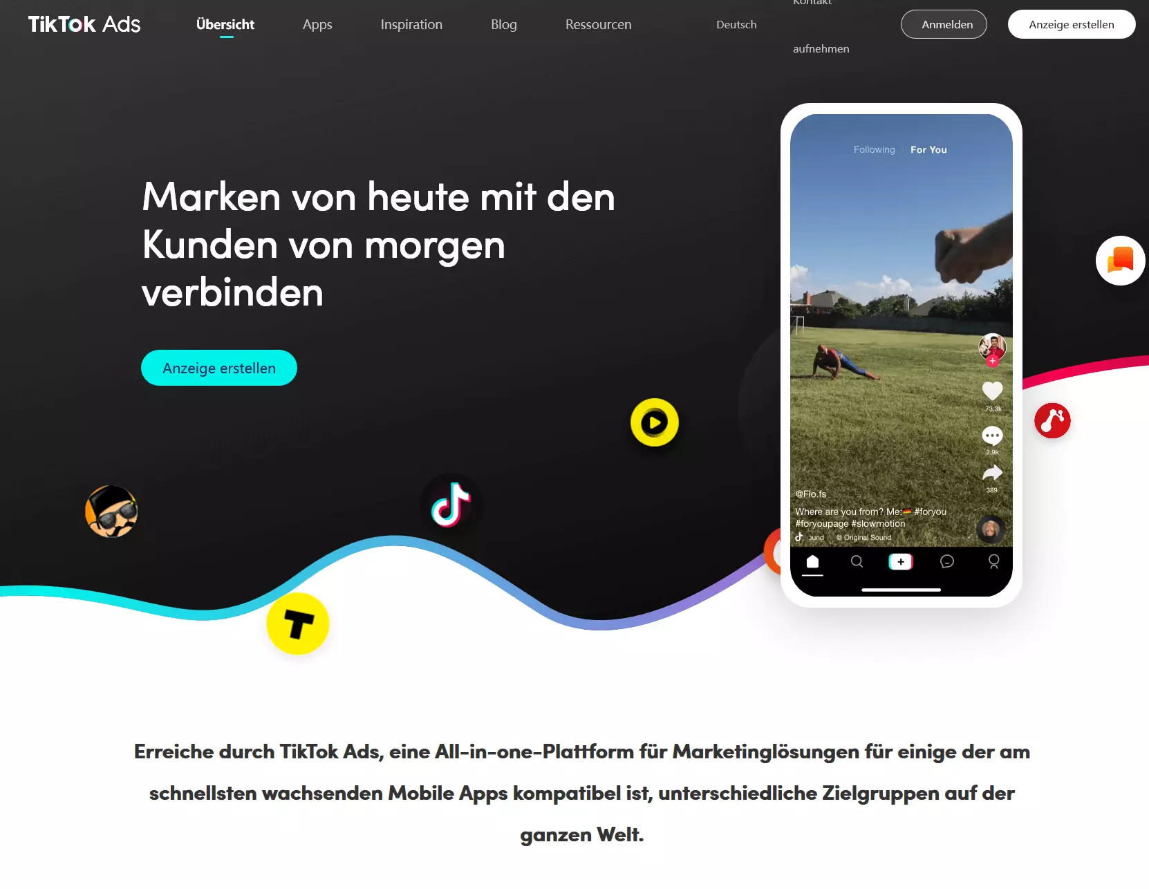 TikTok Ads, der Werbeservice von TikTok