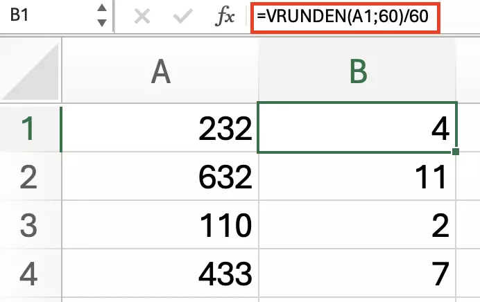 Excel: VRUNDEN-Funktion