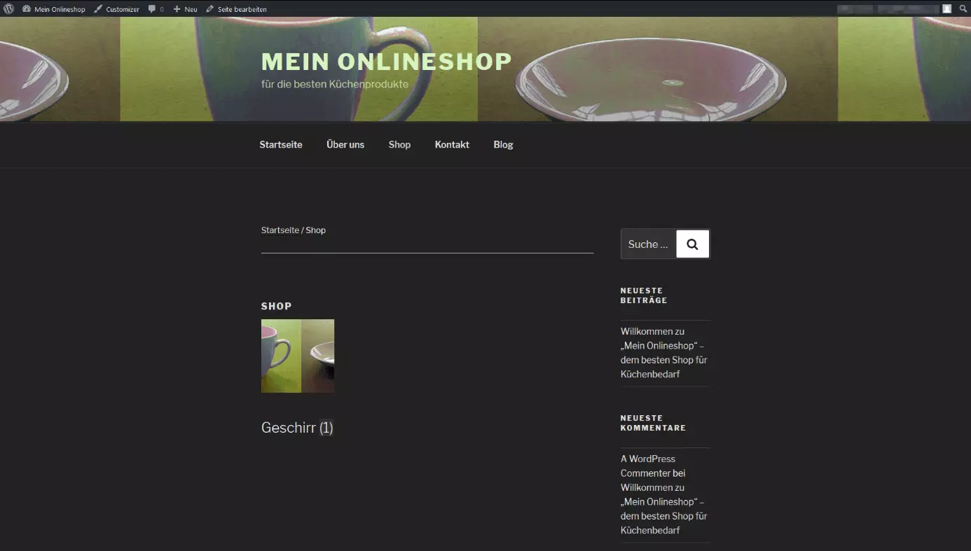 WooCommerce-Plugin – Kategorieansicht