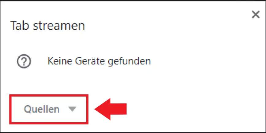 Um nicht nur ein Video, sondern den Desktop zu übertragen, gehen Sie auf „Desktop streamen“