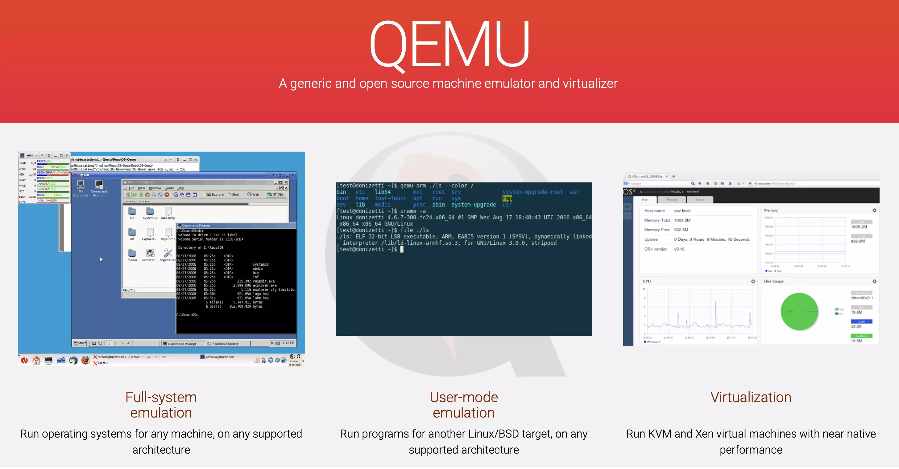 Screenshot QEMU