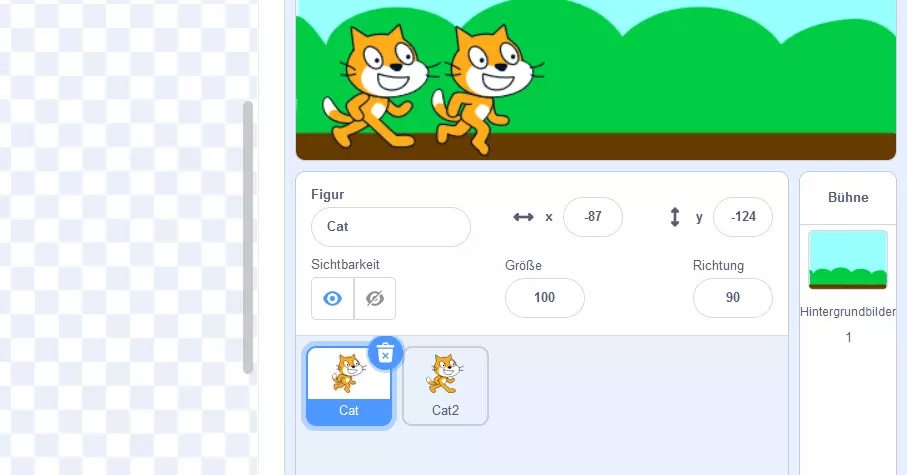 Scratch-Tutorial: Figur „Cat“