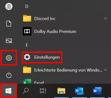 Windows 10: Windows-Einstellungen aufrufen