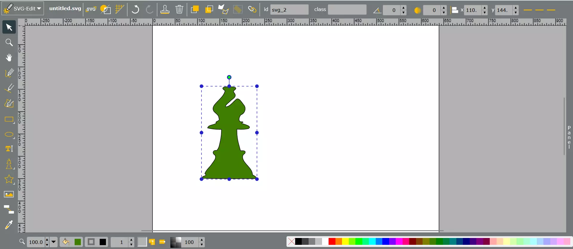 SVG-Edit Benutzeroberfläche