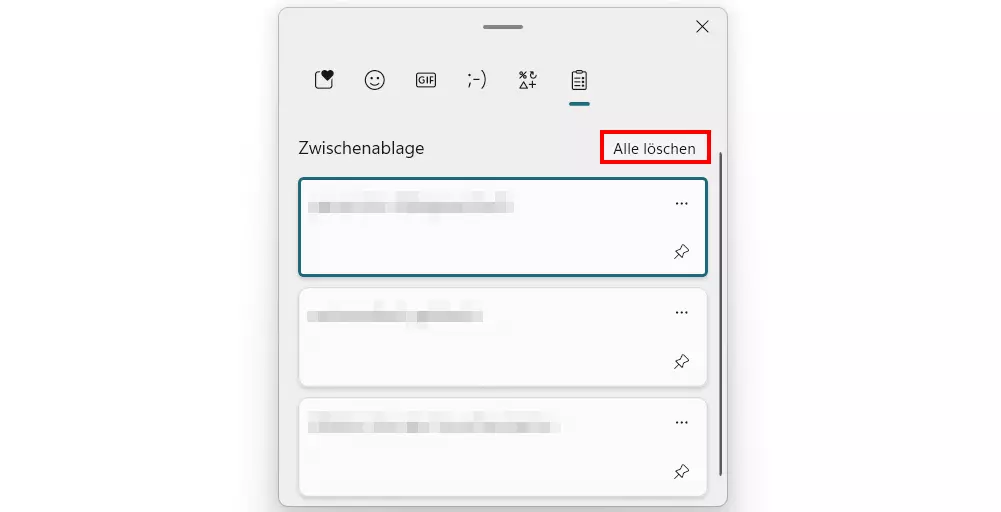 Windows 11: Zwischenablageverlauf löschen
