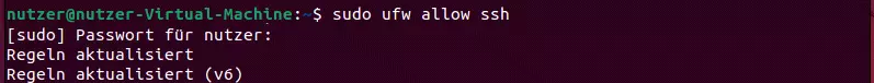 SSH-Port-Freigabe via Ubuntu-Terminal