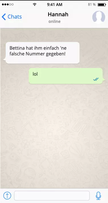 Kurzer Chat mit lol