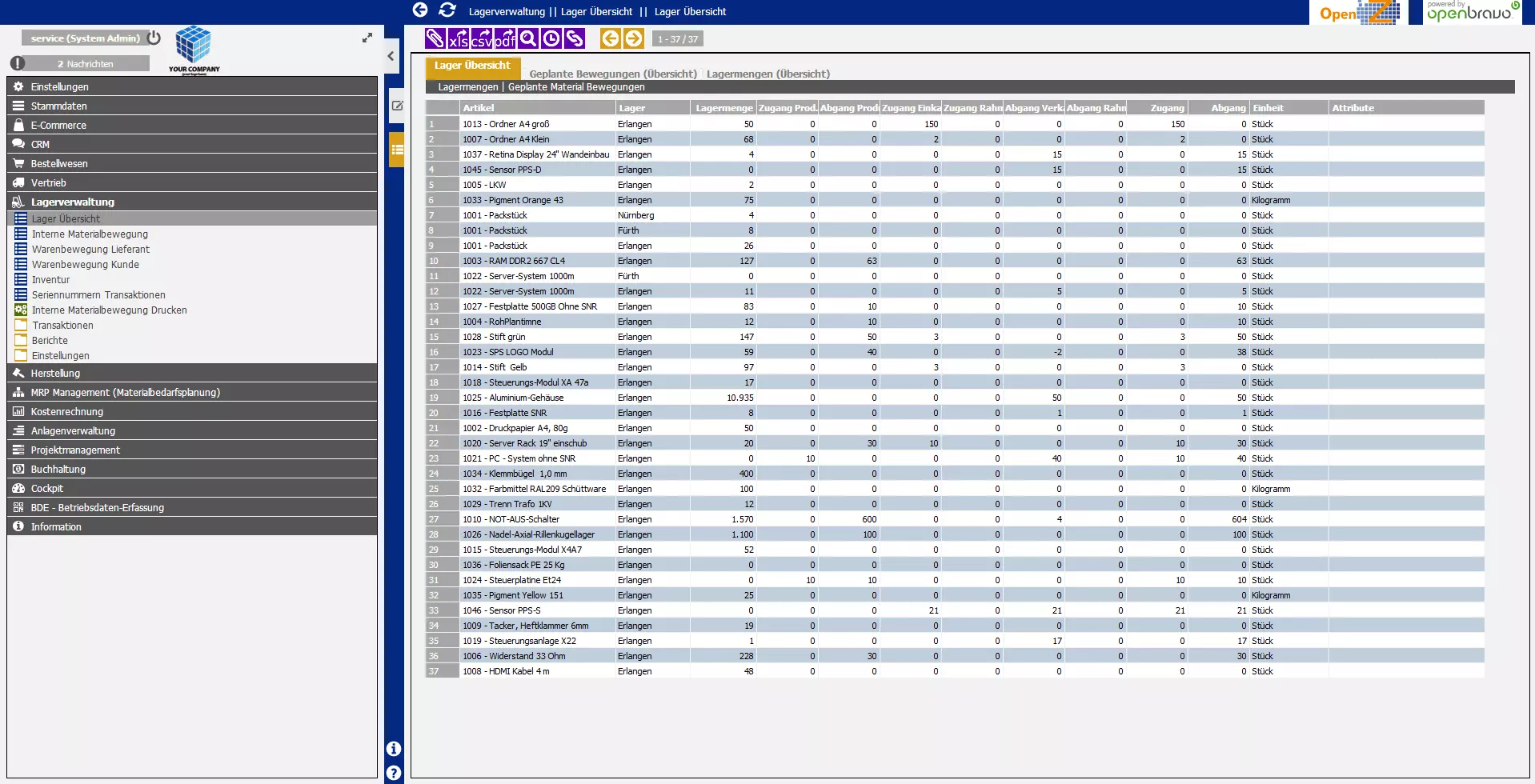 Demo-Version von OpenZ