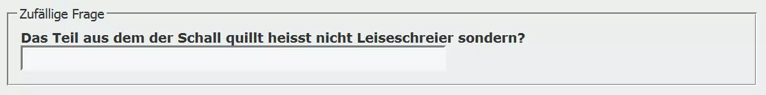 Logik-Captcha in einem HiFi-Forum