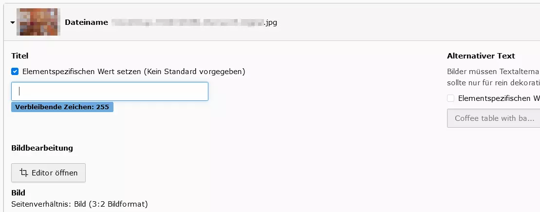 TYPO3-SEO für Bilder